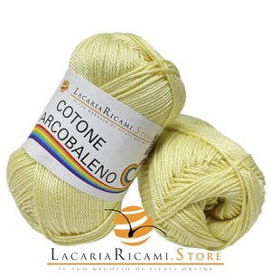 Cotone ARCOBALENO - LacariaRicami.Store - Colore: 10 - GIALLINO - by LacariaRicami.Store