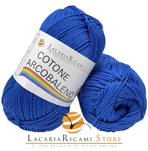 Cotone ARCOBALENO - LacariaRicami.Store - Colore: 18 - BLU - by LacariaRicami.Store