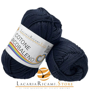 Cotone ARCOBALENO - LacariaRicami.Store 19 - BLU NOTTE - LacariaRicami.Store