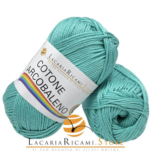 Cotone ARCOBALENO - LacariaRicami.Store - Colore: 22 - GIADA - by LacariaRicami.Store