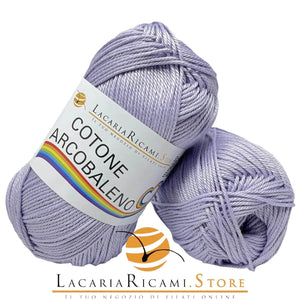 Cotone ARCOBALENO - LacariaRicami.Store 35 - LILLA - LacariaRicami.Store