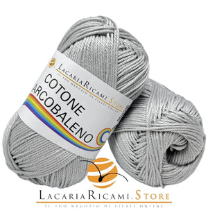 Cotone ARCOBALENO - LacariaRicami.Store 38 - GRIGIO PERLA - LacariaRicami.Store