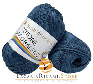 Cotone ARCOBALENO - LacariaRicami.Store 45 - BLU PETROLIO - LacariaRicami.Store