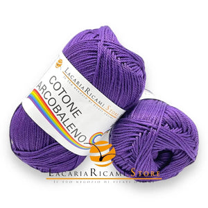 Cotone ARCOBALENO - LacariaRicami.Store 50 - VIOLA - LacariaRicami.Store