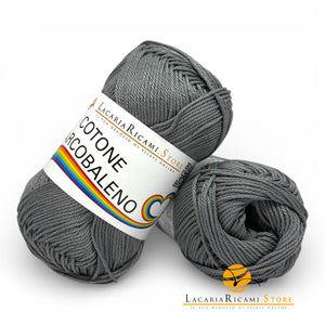 Cotone ARCOBALENO - LacariaRicami.Store - Colore: 91 - GRIGIO SCURO - by LacariaRicami.Store