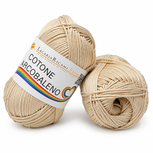 Cotone ARCOBALENO - LacariaRicami.Store - Colore: 03 - CREMA - by LacariaRicami.Store