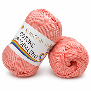 Cotone ARCOBALENO - LacariaRicami.Store - Colore: 08 - ROSA PESCA - by LacariaRicami.Store