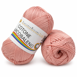 Cotone ARCOBALENO - LacariaRicami.Store - Colore: 09 - ROSA ANTICO - by LacariaRicami.Store