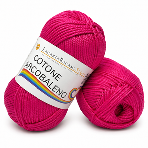 Cotone ARCOBALENO - LacariaRicami.Store - Colore: 32 - FUCSIA - by LacariaRicami.Store