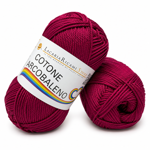Cotone ARCOBALENO - LacariaRicami.Store - Colore: 34 - BORDEAUX - by LacariaRicami.Store