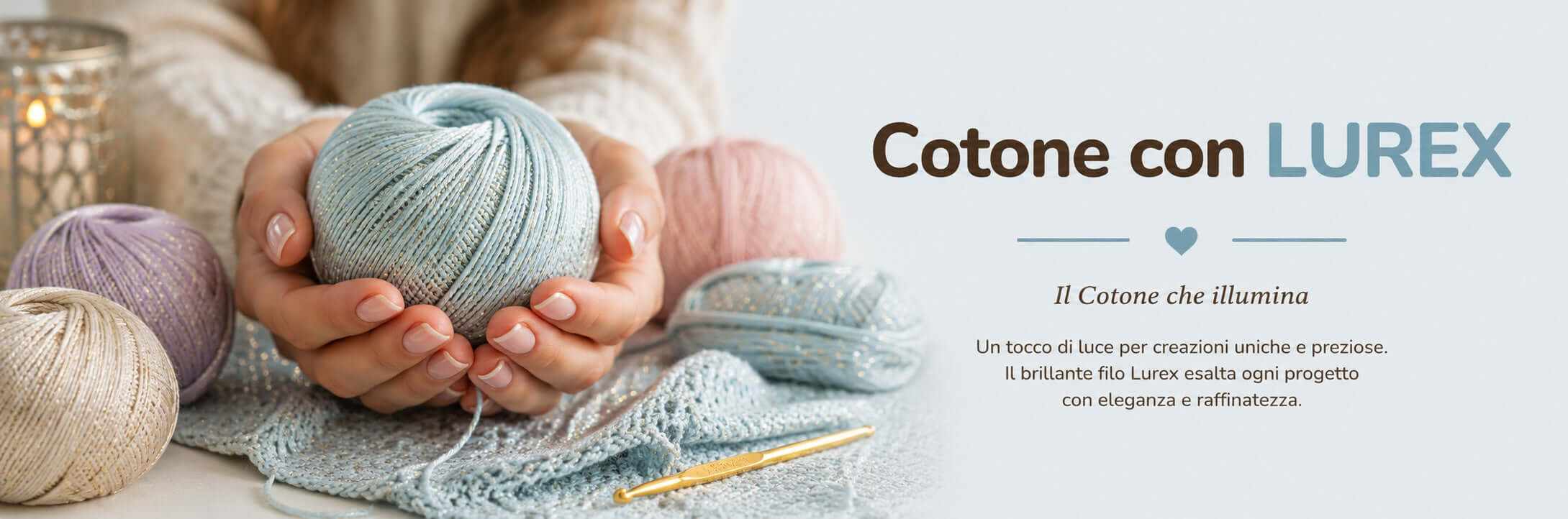 Cotone con lurex per capi da sera e accessori luminosi