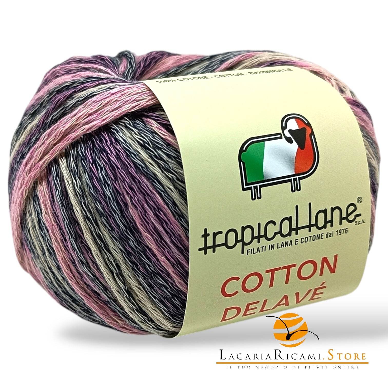 Cotone COTTON DELAVE' - Tropical Lane - - LacariaRicami.Store