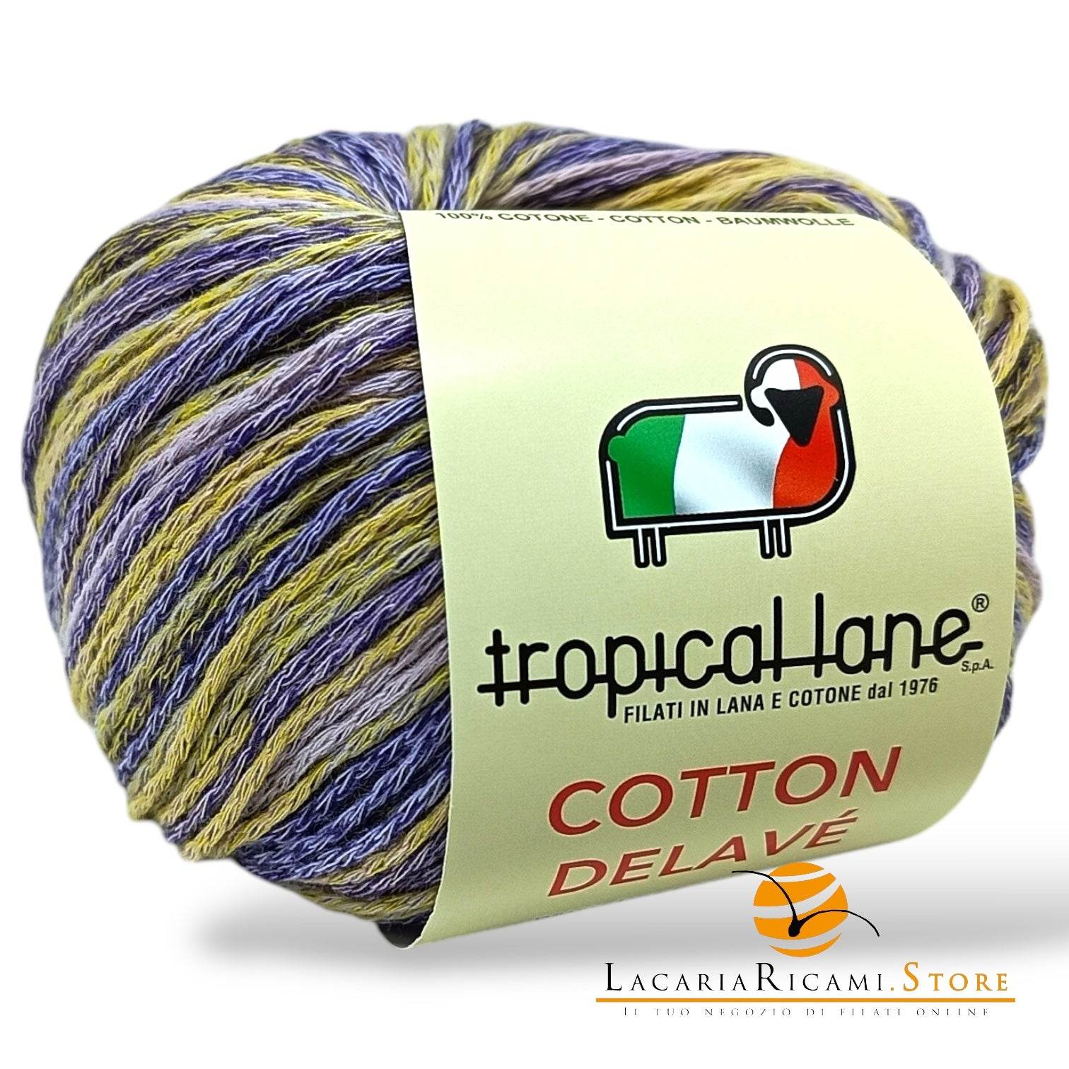 Cotone COTTON DELAVE' - Tropical Lane - - LacariaRicami.Store