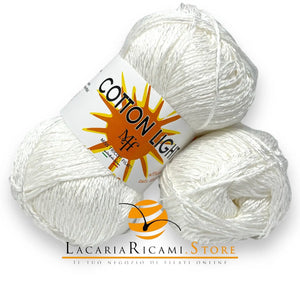 COTONE Cotton Light "Effetto Seta" - Miss Tricot Filati 01 - BIANCO