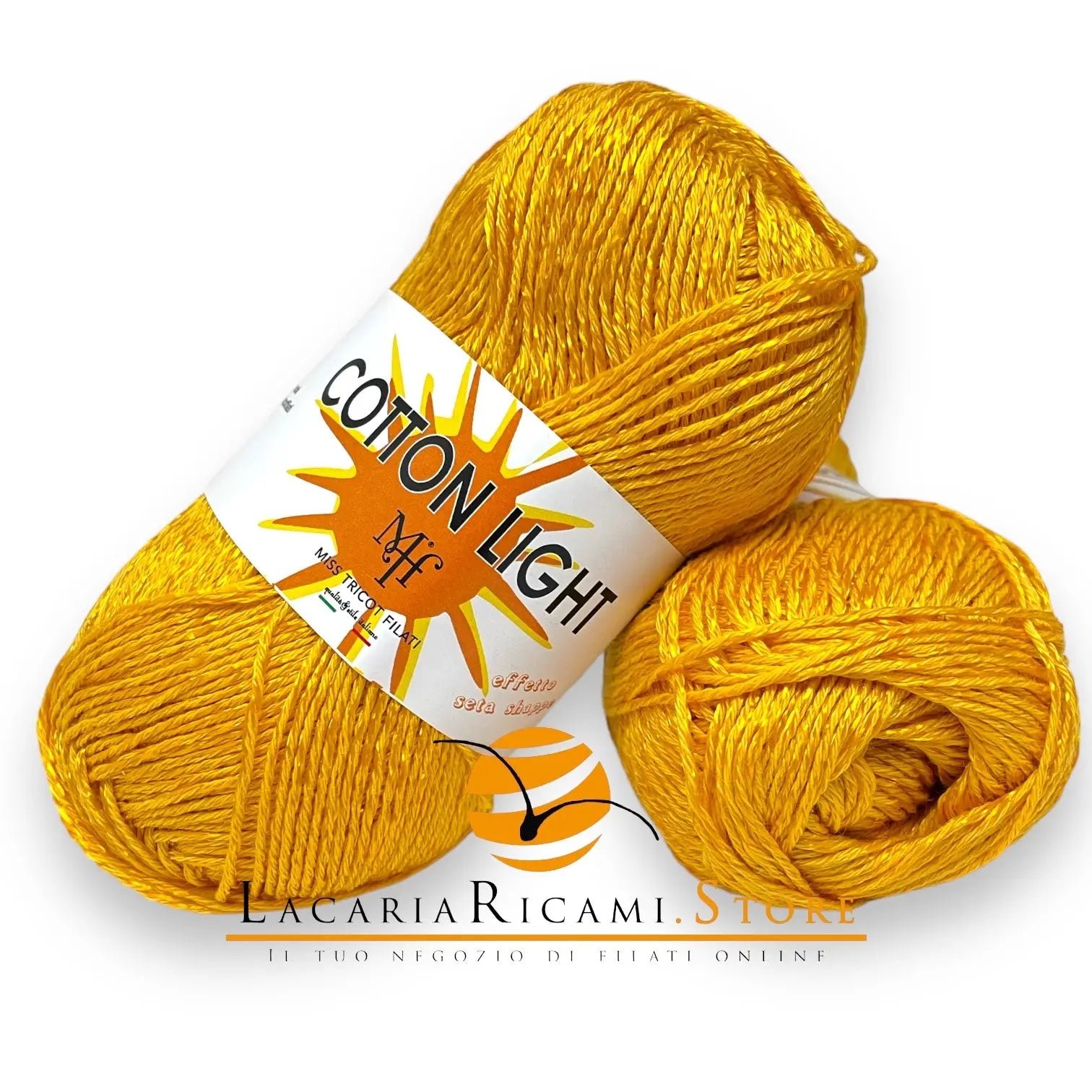 COTONE Cotton Light "Effetto Seta" - Miss Tricot Filati 05 - SENAPE