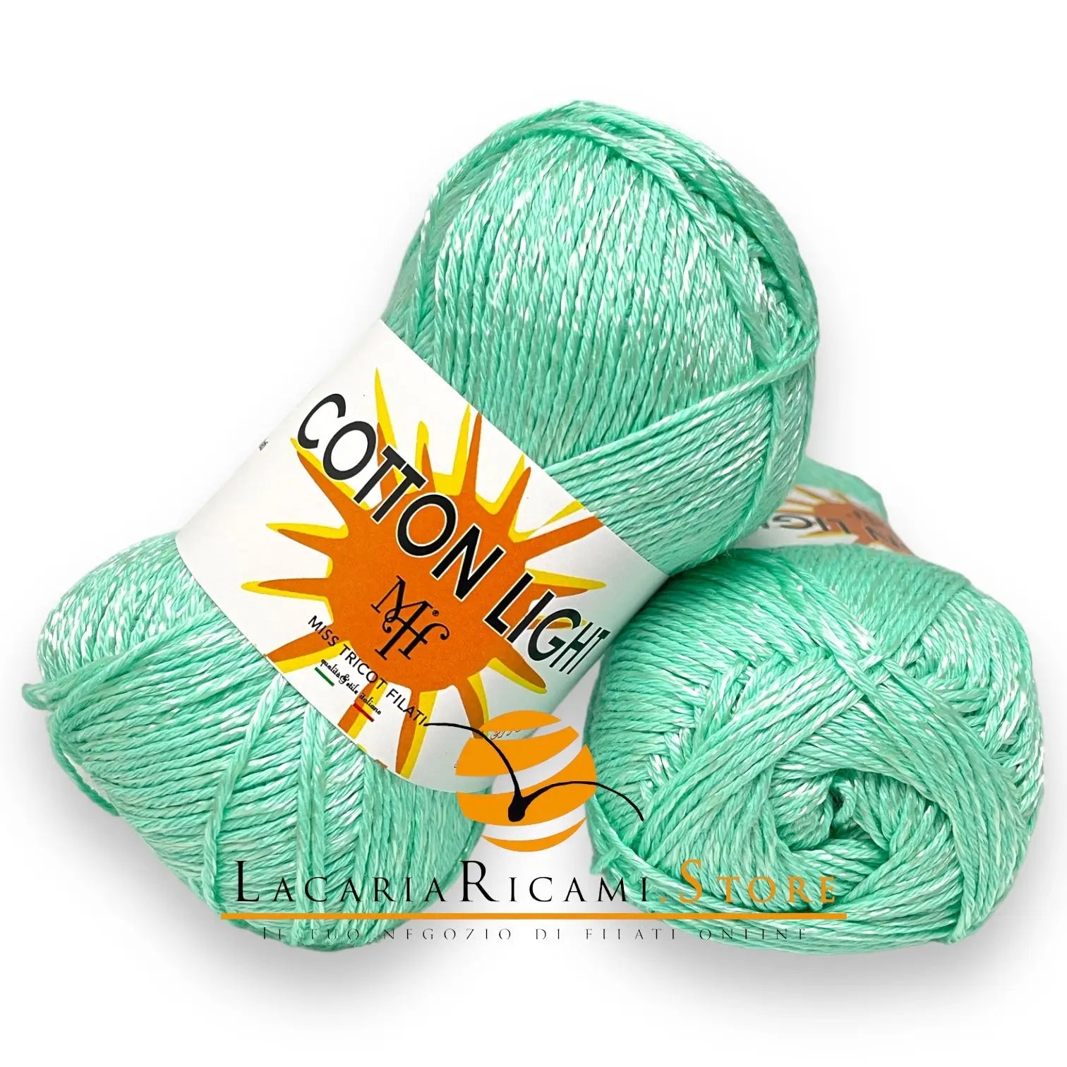 COTONE Cotton Light "Effetto Seta" - Miss Tricot Filati 18 - ACQUA MARINA