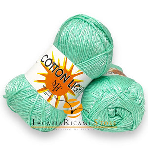 COTONE Cotton Light "Effetto Seta" - Miss Tricot Filati 18 - ACQUA MARINA
