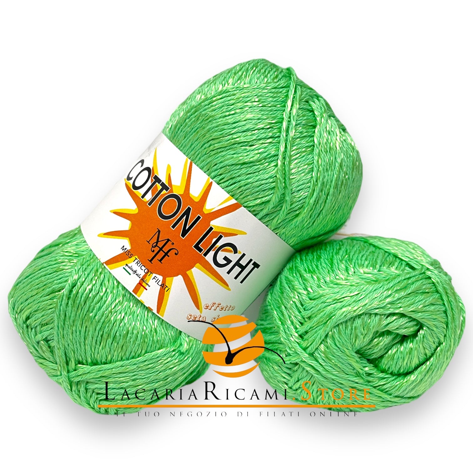 COTONE Cotton Light "Effetto Seta" - Miss Tricot Filati 19 - VERDE