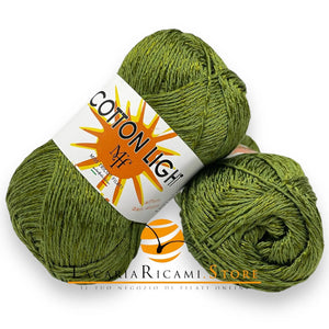COTONE Cotton Light "Effetto Seta" - Miss Tricot Filati 21 - VERDE MILITARE
