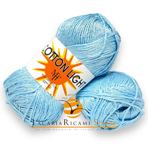 COTONE Cotton Light "Effetto Seta" - Miss Tricot Filati 23 - AZZURRO