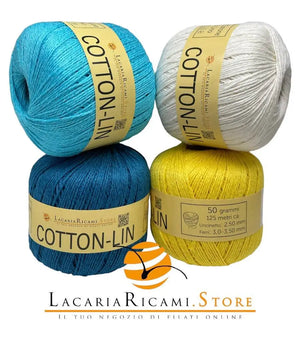 COTONE-LINO Cotton-Lin - LacariaRicami.Store - - LacariaRicami.Store