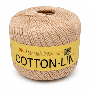 COTONE-LINO Cotton-Lin - LacariaRicami.Store - Colore: 03 - ECRÚ - by LacariaRicami.Store