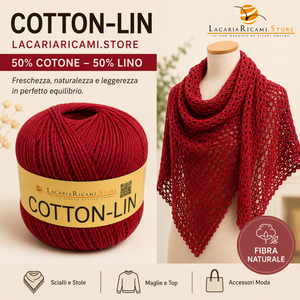 COTONE-LINO Cotton-Lin - LacariaRicami.Store - Colore: - by LacariaRicami.Store