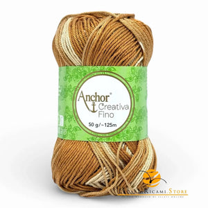 Cotone CREATIVA FINO MULTICOLOUR - ANCHOR - Colore: 00902 - MARRONE GRIGIO MIX - by LacariaRicami.Store