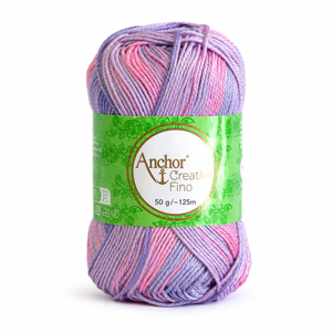 Cotone CREATIVA FINO MULTICOLOUR - ANCHOR - Colore: 00907 - VIOLA FUCSIA MIX - by LacariaRicami.Store
