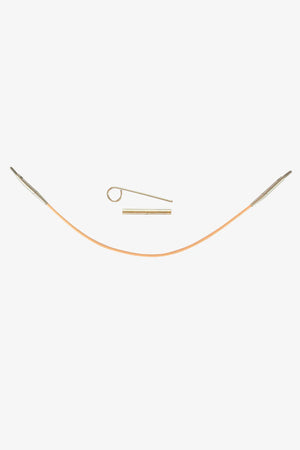 Ferri circolari Rose Gold Intercambiabili - DMC - Cavo per ferri intercambiabile - 13 cm - LacariaRicami.Store