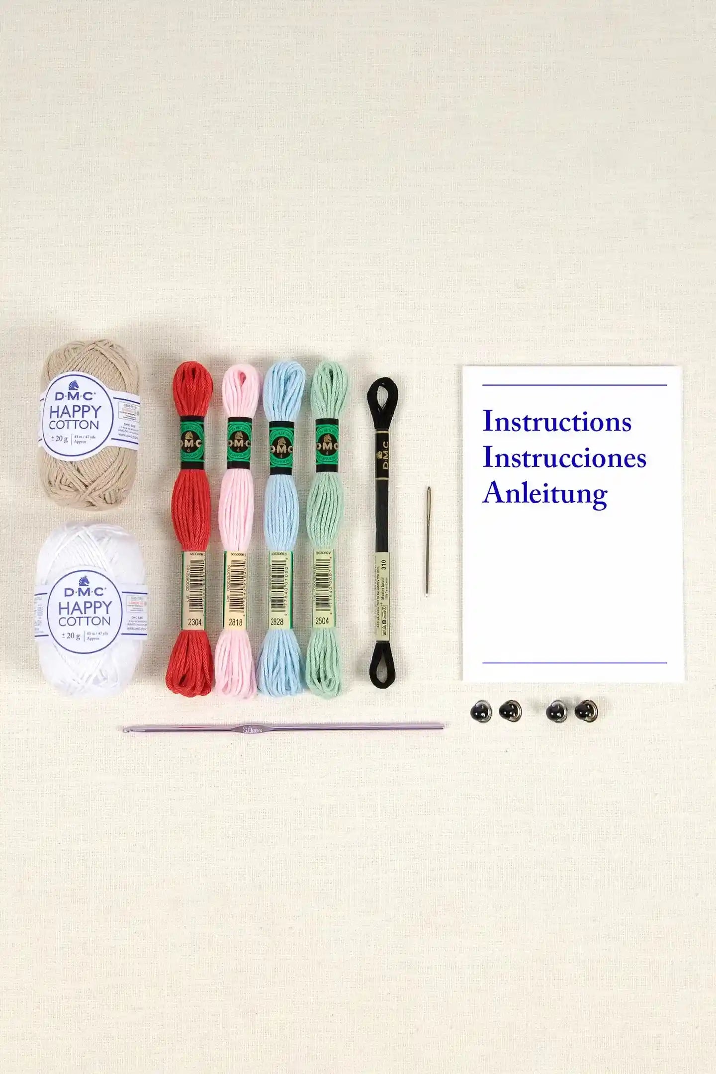 Cupcake alla ciliegia Kit Amigurumi intermedio - DMC - LacariaRicami.Store