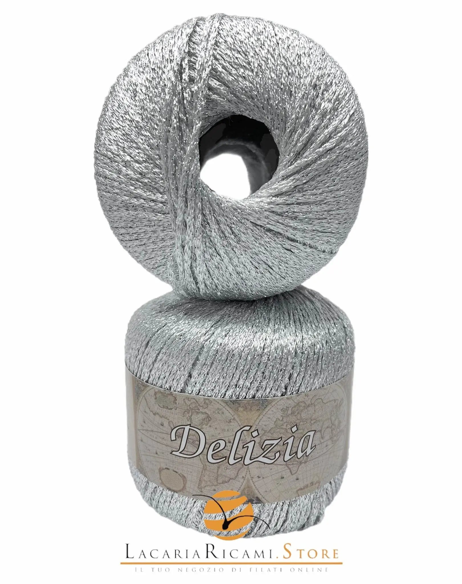 Cotone DELIZIA - Silke - 50 - ARGENTO/ARGENTO - LacariaRicami.Store