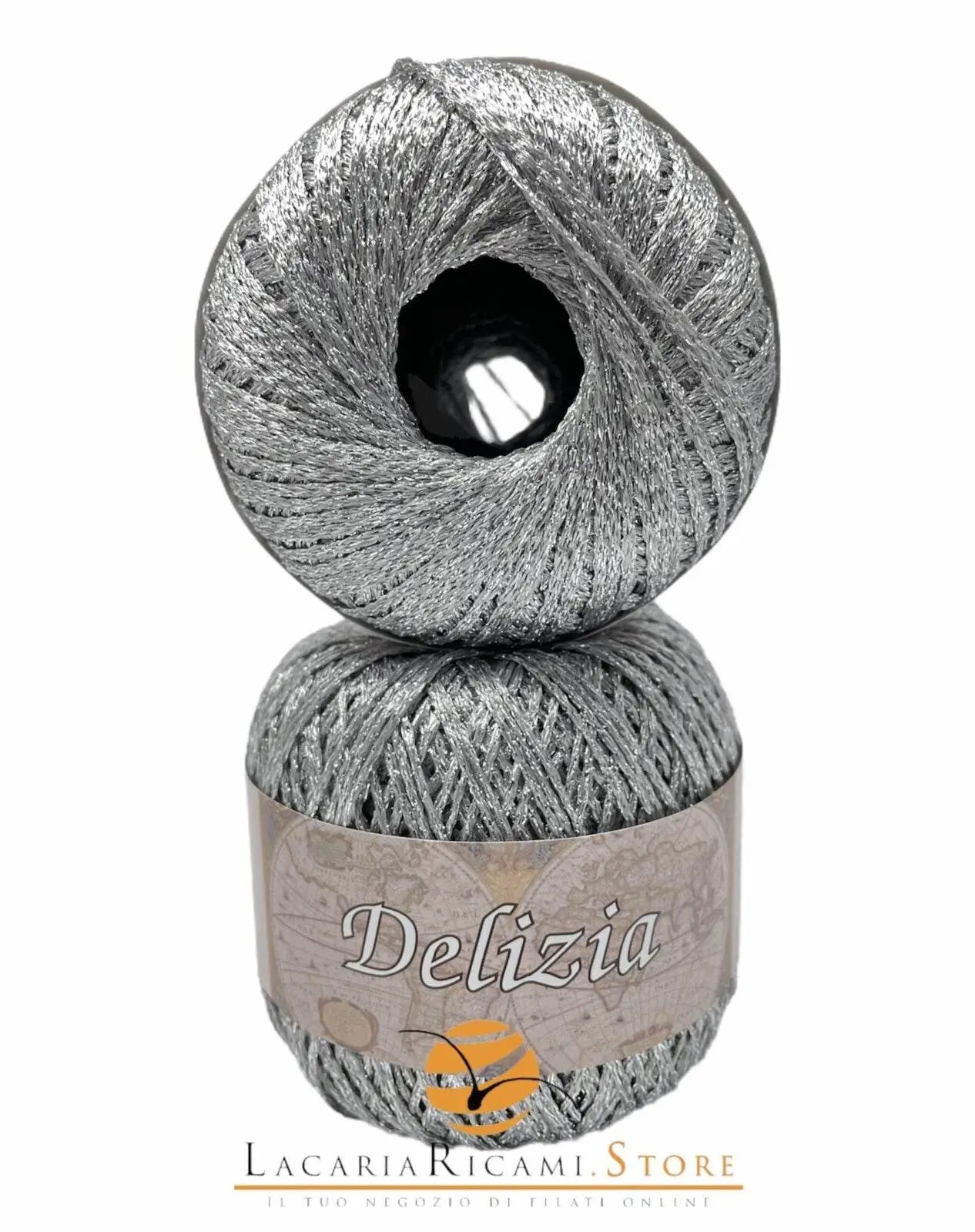 Cotone DELIZIA - Silke - 51 - GRIGIO/ARGENTO - LacariaRicami.Store