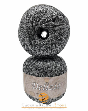 Cotone DELIZIA - Silke - 52 - NERO/ARGENTO - LacariaRicami.Store