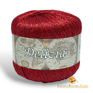 Cotone DELIZIA - Silke - Colore: 49 - ROSSO ROSSO - by LacariaRicami.Store