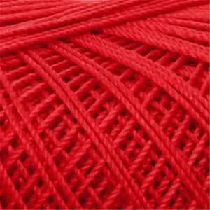 Filo di Scozia Babylo N°20 - DMC - Colore: 666 - ROSSO FORTE - by LacariaRicami.Store
