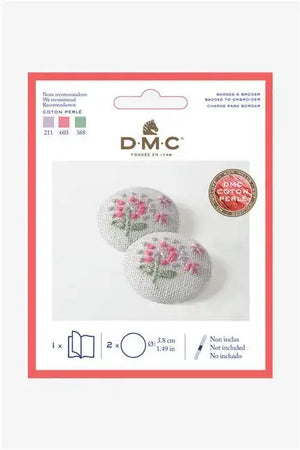 Kit RICAMO COTONE PERLÉ - DMC - Colore: U2085 - Set 2 spille da ricamare. - by LacariaRicami.Store