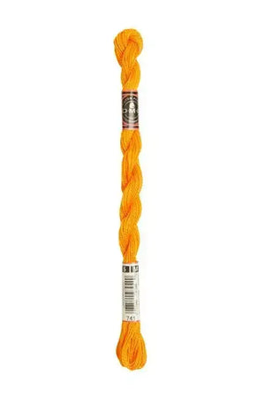 COTONE PERLÉ MÉDIUM - DMC - Colore: 5 M - 741 - by LacariaRicami.Store
