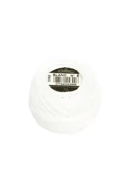COTONE PERLE' 116-P/8 - 8 S - GOMITOLO - DMC - Colore: BLANC - by LacariaRicami.Store