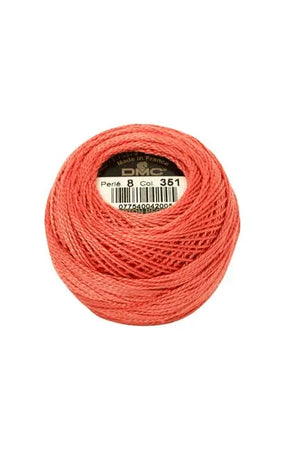 COTONE PERLE' 116-P/8 - 8 S - GOMITOLO - DMC - Colore: 351 - by LacariaRicami.Store