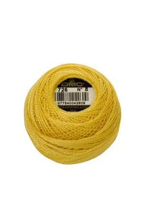 COTONE PERLE' 116-P/8 - 8 S - GOMITOLO - DMC - Colore: 726 - by LacariaRicami.Store