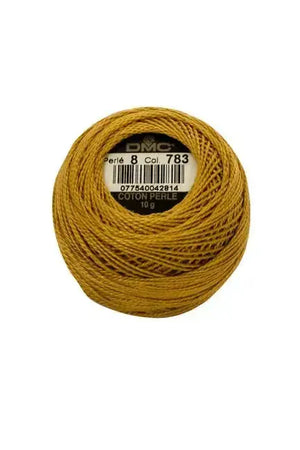 COTONE PERLE' 116-P/8 - 8 S - GOMITOLO - DMC - Colore: 783 - by LacariaRicami.Store