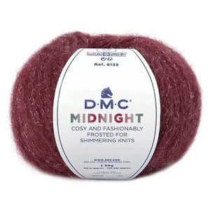 Lana MIDNIGHT - DMC 204-Bordeaux - LacariaRicami.Store