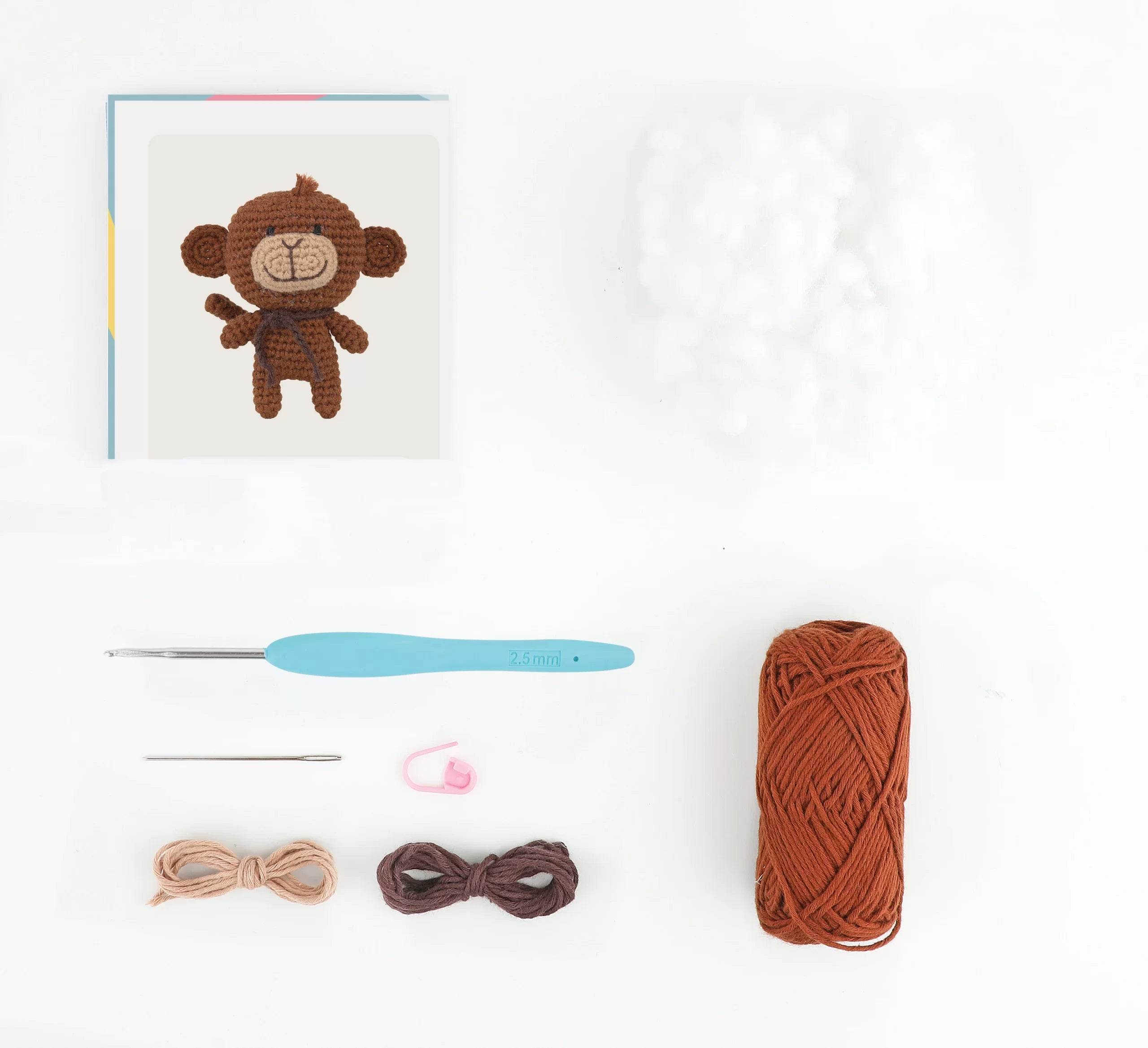 Mini Kit Amigurumi Mimi The Monkey - Anchor - - LacariaRicami.Store