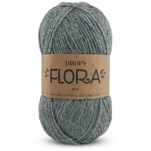 Lana FLORA - DROPS: Alpaca e Lana - 50 g - Colore: 04 - GRIGIO MEDIO MIX - by LacariaRicami.Store