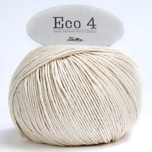 Cotone Cablé 4 - Silke - Colore: NAT - BIANCO COTONE - SOLO LAVATO - by LacariaRicami.Store