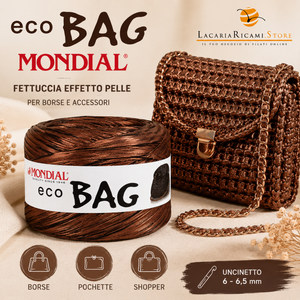 Fettuccia ECO BAG (Eco Pelle) - MONDIAL - Colore: - by LacariaRicami.Store