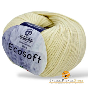 CALDO COTONE Ecosoft - Bertagna Filati 800 - PANNA - LacariaRicami.Store