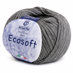 CALDO COTONE Ecosoft - Bertagna Filati - Colore: 843 - GRIGIO - by LacariaRicami.Store