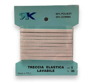 ELASTICO Piatto - Colore: 06-4mm - BIANCO - by LacariaRicami.Store